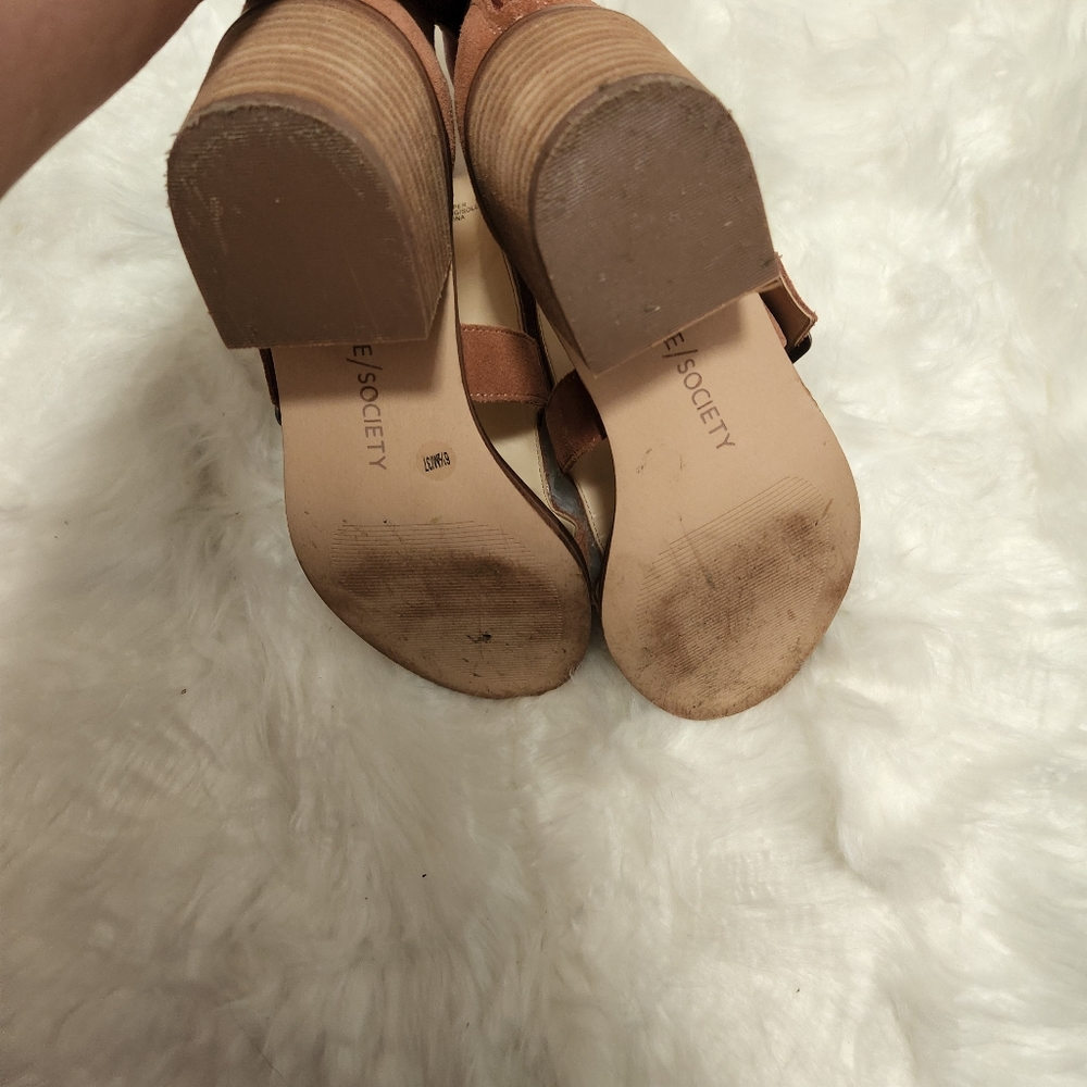 Sole Society/Mauve Heeled Sandals - Picture 5 of 8